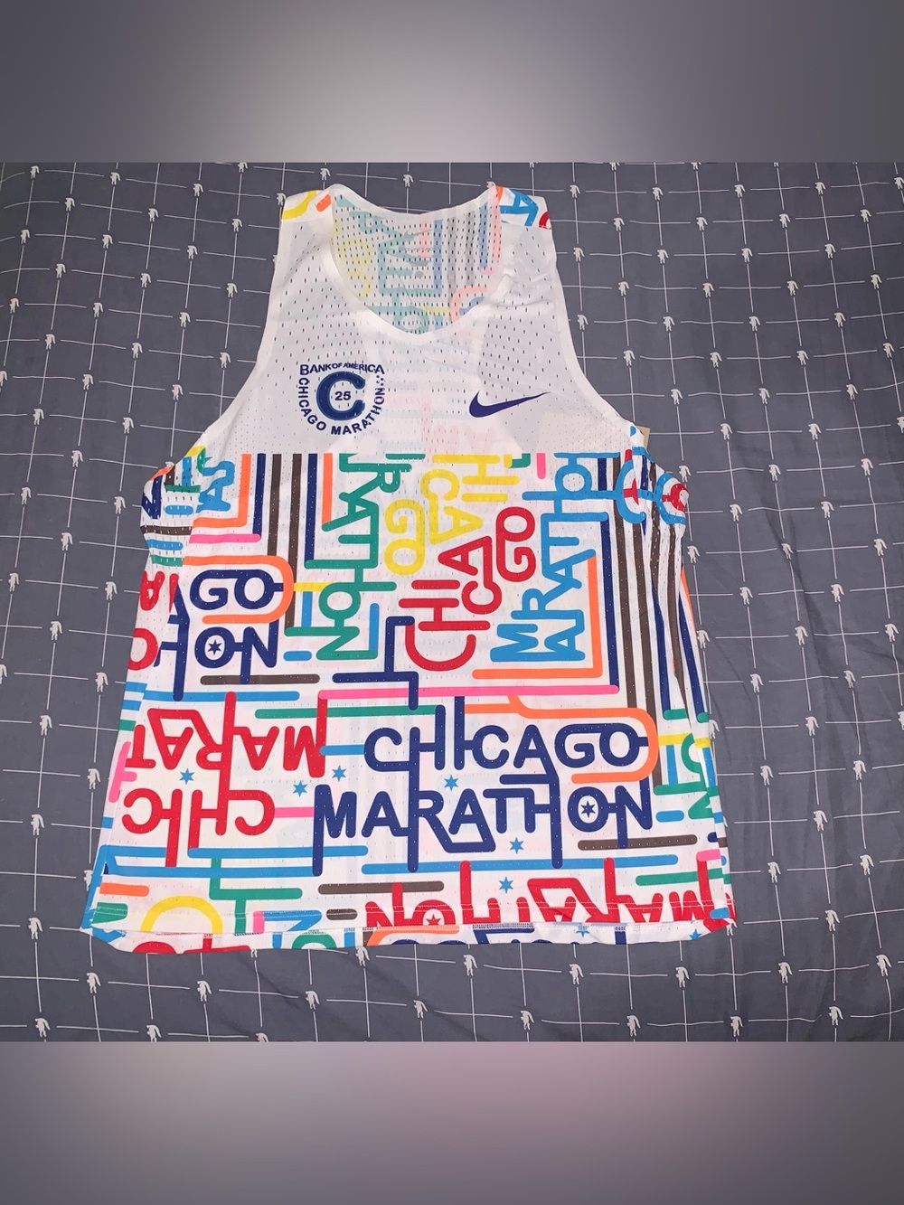 Nike AeroSwift Men's Chicago Marathon 2025 Running Singlet HQ4277-100 Sz: Medium